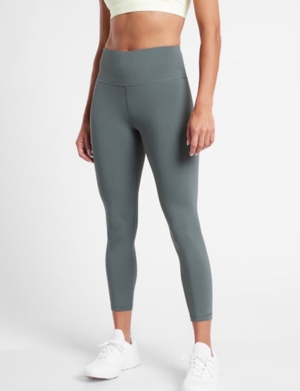 Athleta Elation Train 7/8 Tight Metropolis Gray/Green Size 1X 981877
